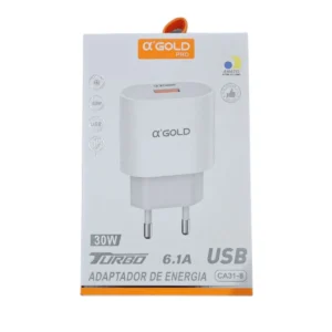 ADAPTADOR DE ENERGIA A’GOLD CA31-8 30W USB