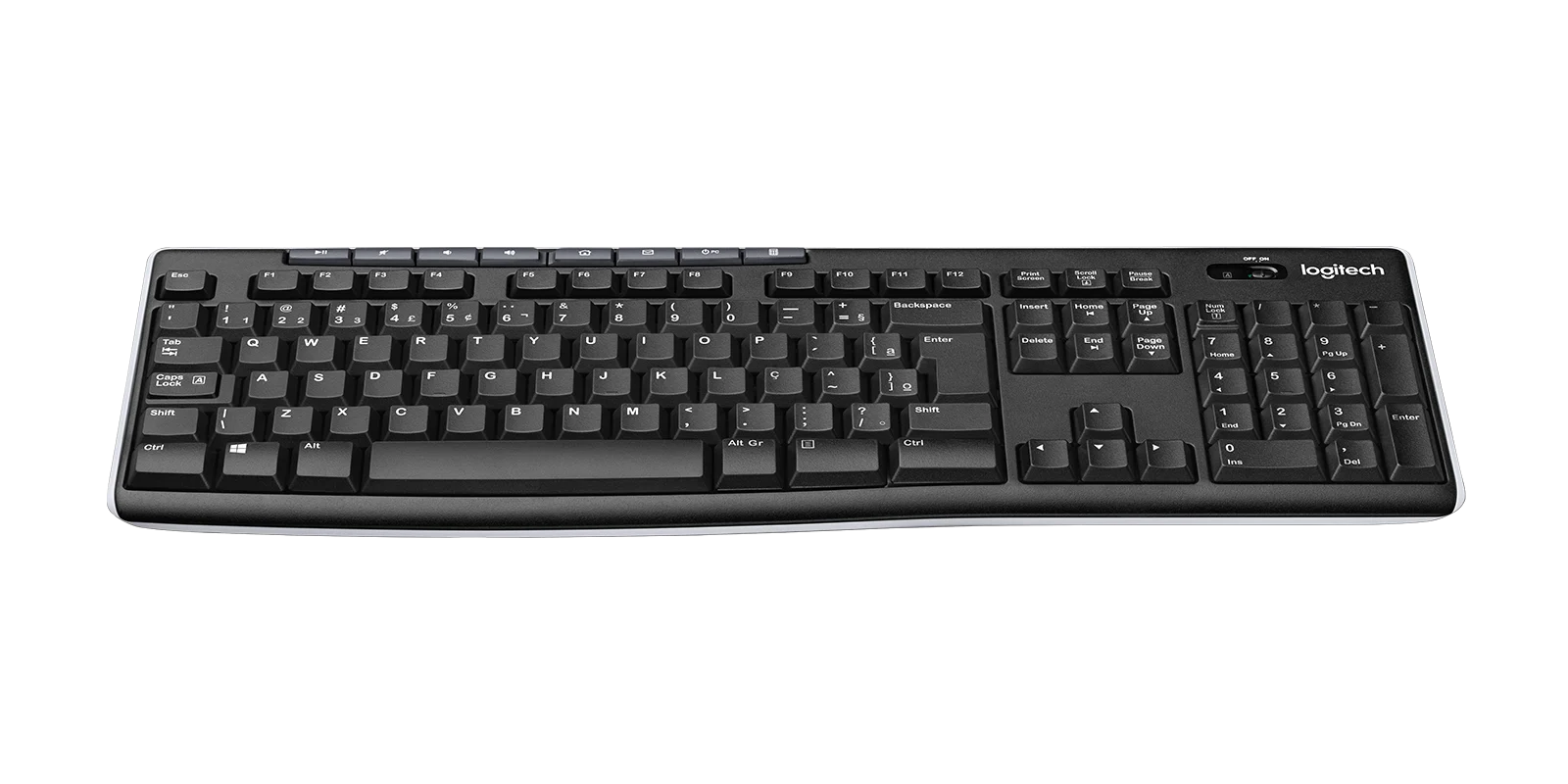 TECLADO SEM FIO LOGITECH K270 COM RECEPTOR UNIFICADOR