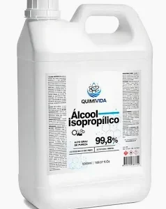 ÁLCOOL ISOPROPÍLICO 99,8% – 5 LITROS, LIMPEZA E DESINFECÇÃO