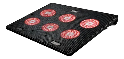 BASE PARA NOTEBOOK ATÉ 17 POLEGADAS PRETO COM 6 COOLERS HOOPSON - BPN-002