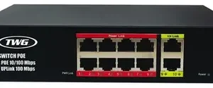 4808 SWITCH POE 8+2 FAST POE 48V PADRAO IEEE802.3 AT/AF TWG