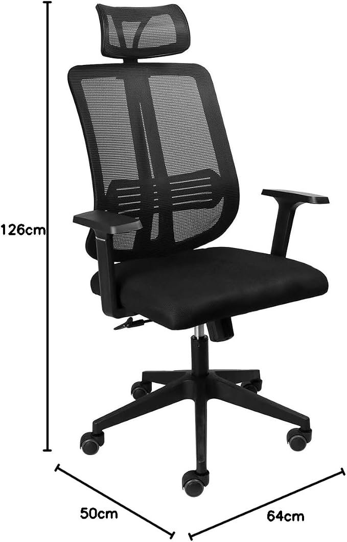 CADEIRA OFFICE GO STAR PLUS PRETA - COGSP10P - Imagem 2
