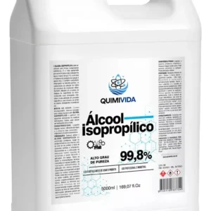 ÁLCOOL ISOPROPÍLICO 99,8% – 5 LITROS, LIMPEZA E DESINFECÇÃO