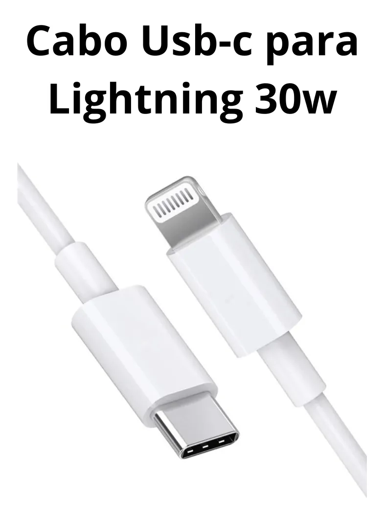 Cabo USB-C para Lightning Gold Pro CB-50 30W 1m - Imagem 3