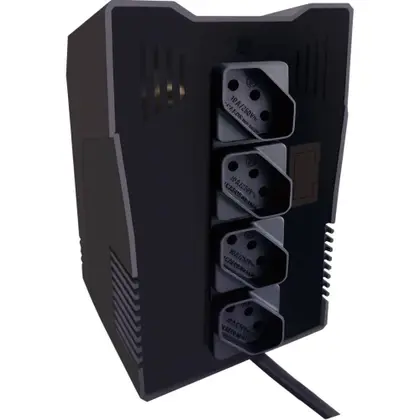 ESTABILIZADOR ETERNITY ELETROD 300VA BIVOLT 115V PT - Imagem 2