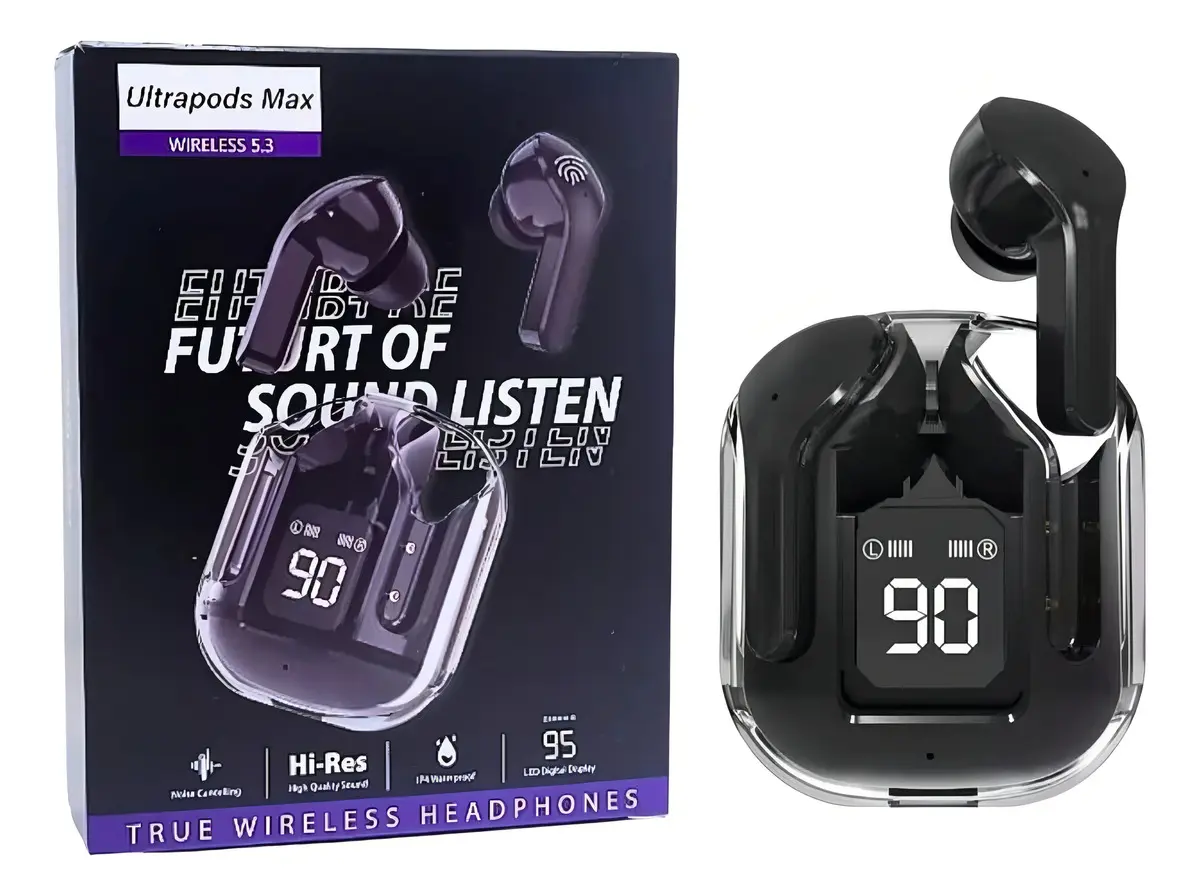FONE BLUETOOTH ULTRAPODS MAX 5.3 PRETO - Imagem 3
