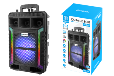 CAIXA DE SOM BLUETOOTH HOOPSON RBM-020 COM LED RGB 100W RMS TWS - Imagem 4