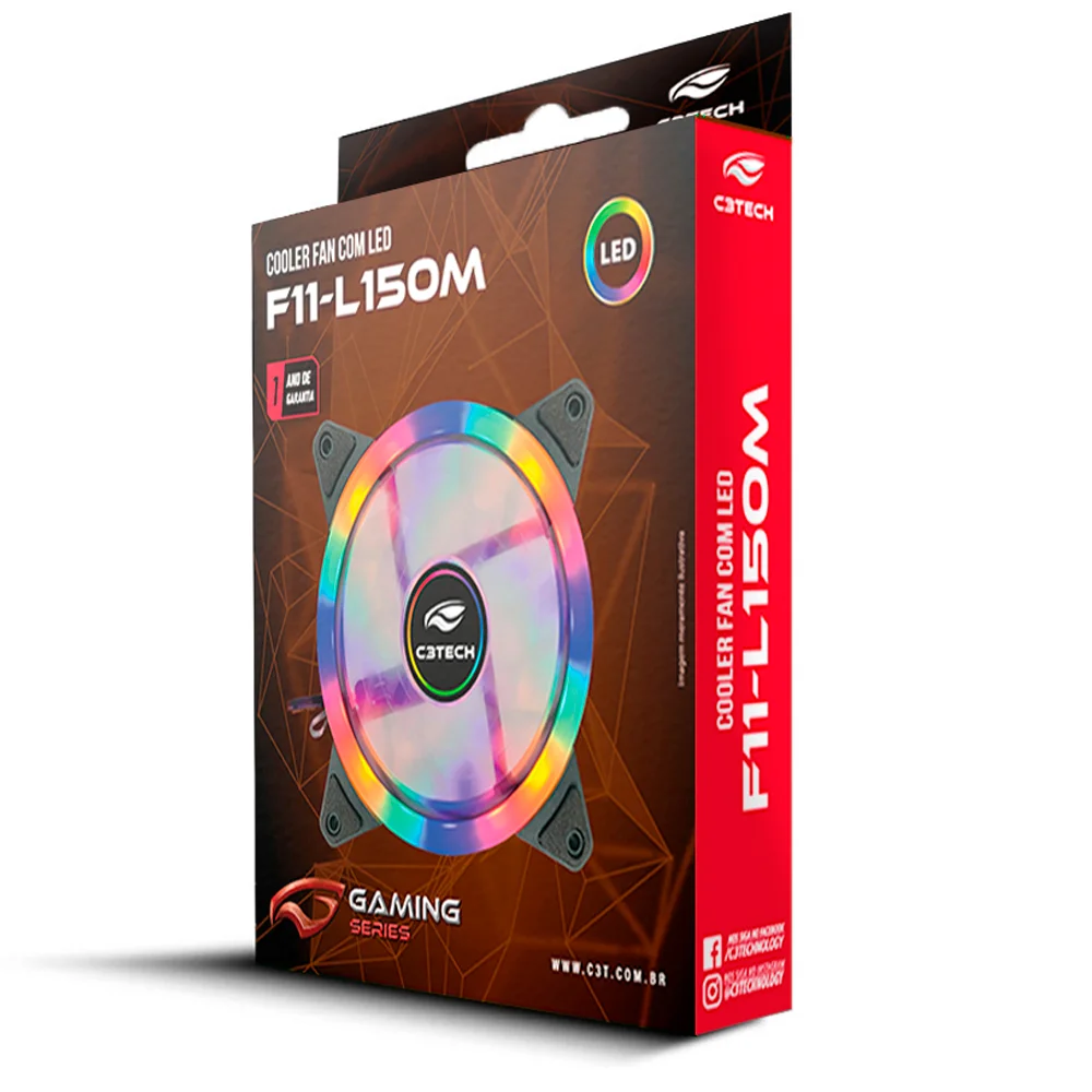 COOLER FAN F11-L150M 12CM MOLEX 4P C3T - Imagem 3