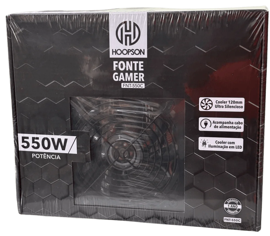 FONTE GAMER HOOPSON 550W FNT-550C