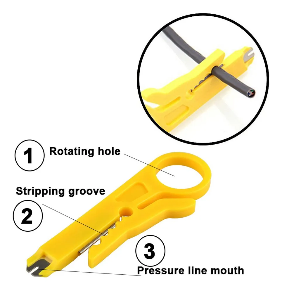 ALICATE CRIMPAR, CORTAR E DECAPAR CABOS DE REDE RJ11/RJ12/RJ45 – PROFISSIONAL - Imagem 4
