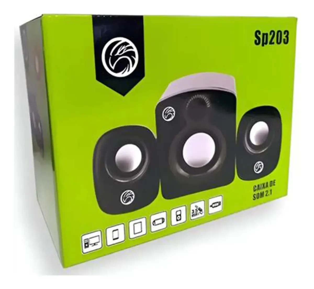 CAIXA DE SOM BRAZIL PC 2.1 USB BPC-SP203 - Imagem 5