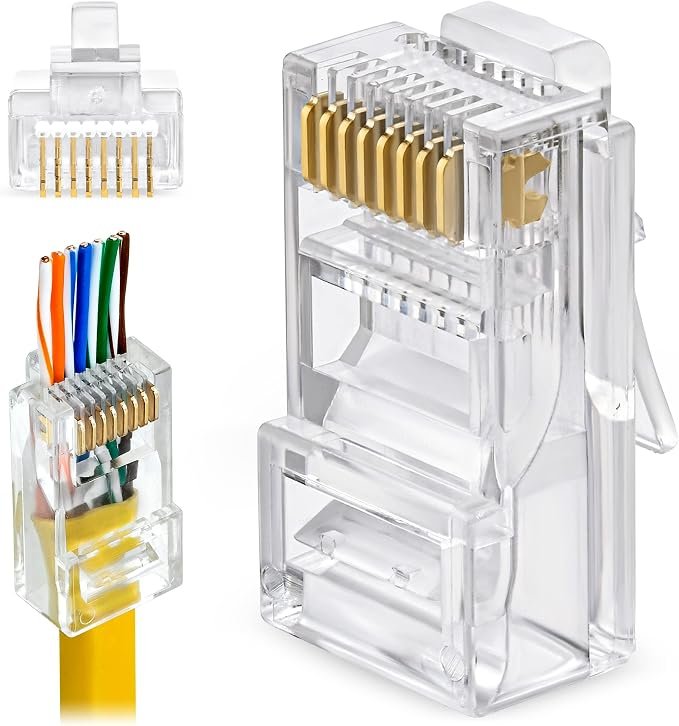 CONECTOR RJ45 PASS THROUGH EZ CRIMP CAT-5E - Imagem 3