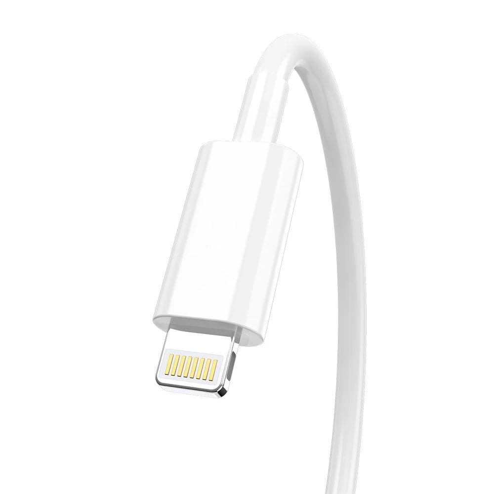 CABO USB LIGHTNING HERBOS HS-70 1,2M BRANCO - Imagem 4