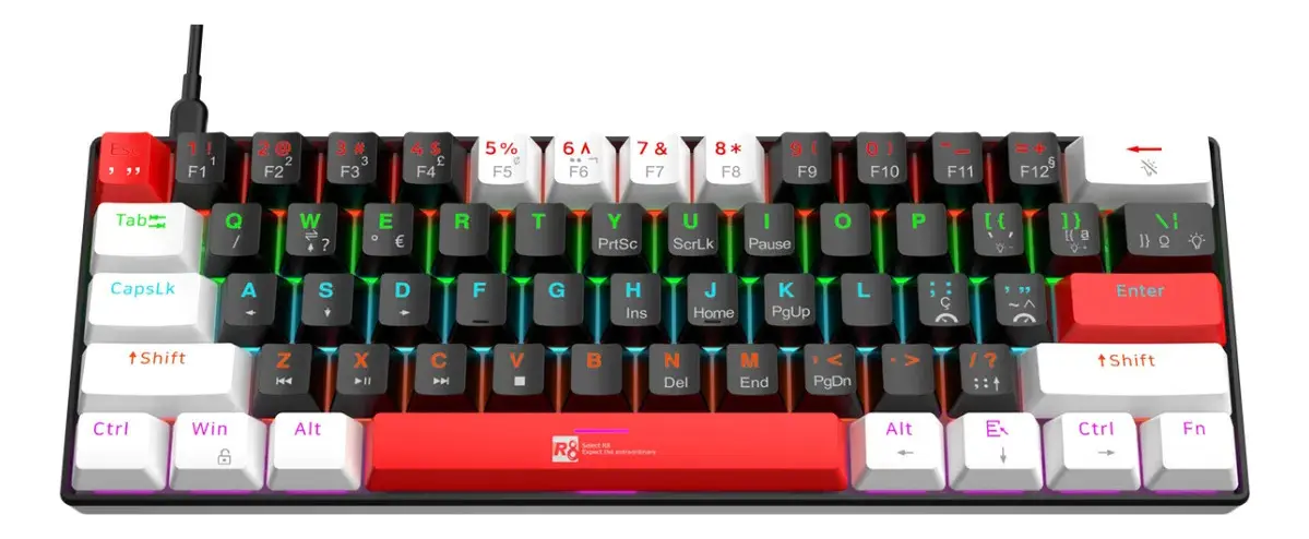 TECLADO MECÂNICO GAMER - TPC1037BWO